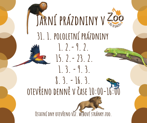 Jarní prázdniny v zoo