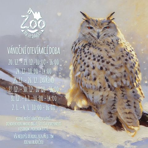 Vánoční otevírací doba a nadílka pro zvířata