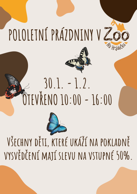 Pololetní prázdniny v zoo